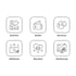 design,minimalist,crisp vector line custom svg icon set