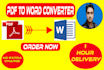 word to pdf ,scan pdf to excel, handwriting to word