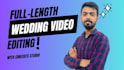 do full length wedding video editing for you
