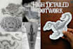 create a hand drawn custom tattoo design