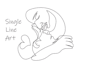 draw an amazing single line art in 1 day