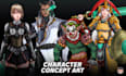 professional concept art, illustration, weapons n props