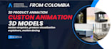create 3d product animation and product infographics