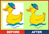 manually vector tracing, business card or graphic design