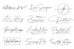 design signature handwritten cursive scripted handwriting logo