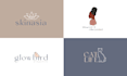 create a modern feminine line art logo
