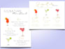 design wedding menu sign, drinks menu, dinner menu,his and hers drink sign,