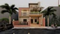 create 3d house in sketchup and realistic rendering