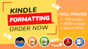 do PDF to epub, ebook conversion,kindle formatting, paperback and KDP for amazon