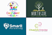 make childcare logo design toy shop and children for  you
