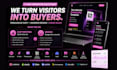 write, design a high converting landing page and sales page