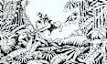custom illustration, retro, black and white, classic style