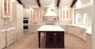 provide 2d and 3d renderings of kitchen with notated plans