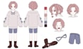 draw a character sheet for your oc or vtuber character etc