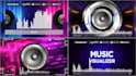 provide the coolest music promo, audio spectrum, audio visualizer, audio react