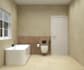 do modern bathroom interior design and realistic 3d rendering