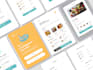 design clean mobile app UI UX and saas dashboard ui prototype in figma