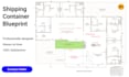 make shipping container blueprints, layout, drawings, 3d