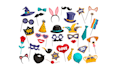 design customized photo booth props, photo booth frames