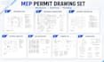 do architectural electrical drawings, mep plans, plumbing, hvac for permit