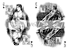 draw a digital black and white portrait from your image