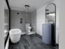 do 3d rendering realistic bathroom