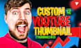 design eye catchy and appealing youtube thumbnail