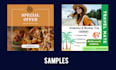 design attractive social media posts, creative ads, banner
