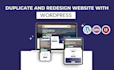 copy clone duplicate and redesign wordpress website using elementor