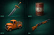 create 3d game assets and props