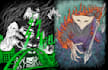 create a dark art for merch, band, etc