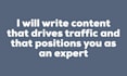write SEO optimized blogs and articles