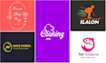 create simple flat minimalist modern business logo design