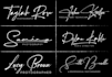 do digital handwriting signature logo