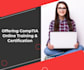 provide the comptia online training and material