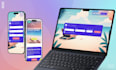 design a modern responsive landing page in figma