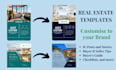 provide real estate templates editable in canva