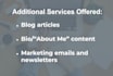 offer a content strategy session via zoom