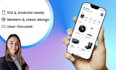 create a trendy lifestyle mobile app design