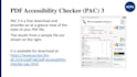 manually test the PDF, and fix all accessibility issues