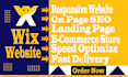 customize wix studio website design, wix redesign, wix ecommerce website