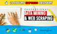 do python web scraping, data scraping and data mining