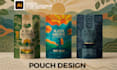 do product label, packaging design, pouch and box design