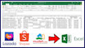 do web lazada shopee web scraping, data mining, data extraction