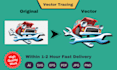 do manual vector tracing or convert png to svg in just 1 hour
