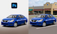 do car photo editing and background replacement