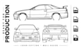 create custom car silhouette vector for laser cutting