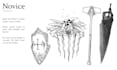 draw your weapon concept art in awesome details