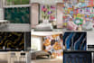 design a custom wallpaper or mural for your place