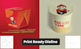 design chinese food packaging in print ready